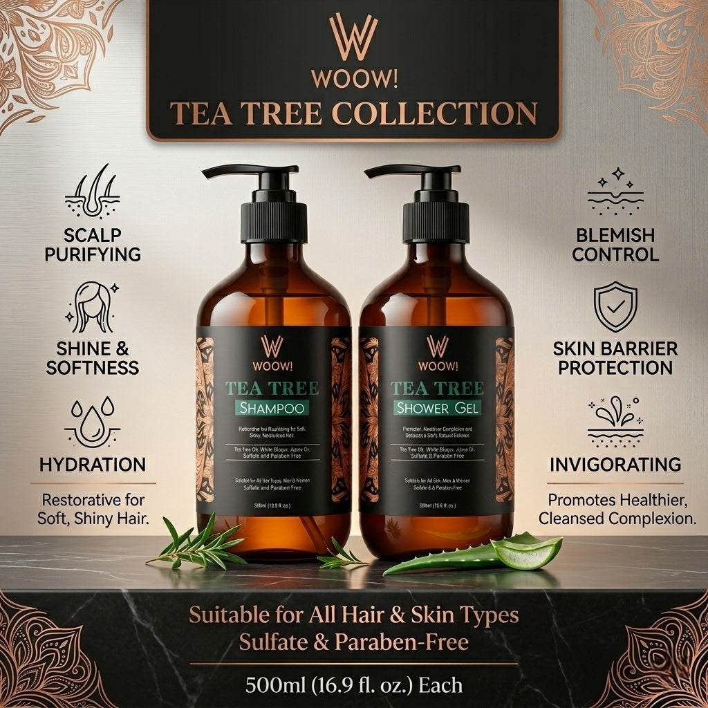Woow Tea Tree Shampoo & Shower Gel (500ml) by Woow