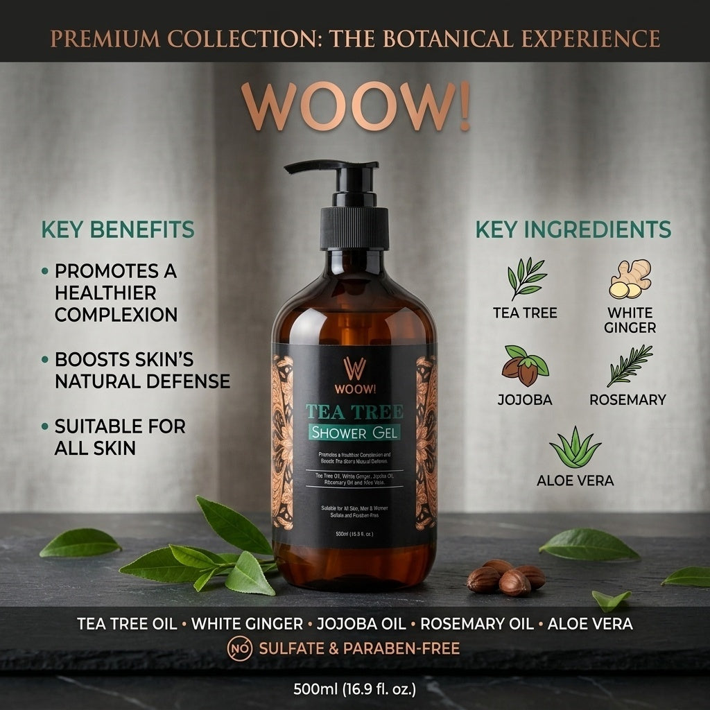 Woow Tea Tree Shampoo & Shower Gel (500ml) by Woow