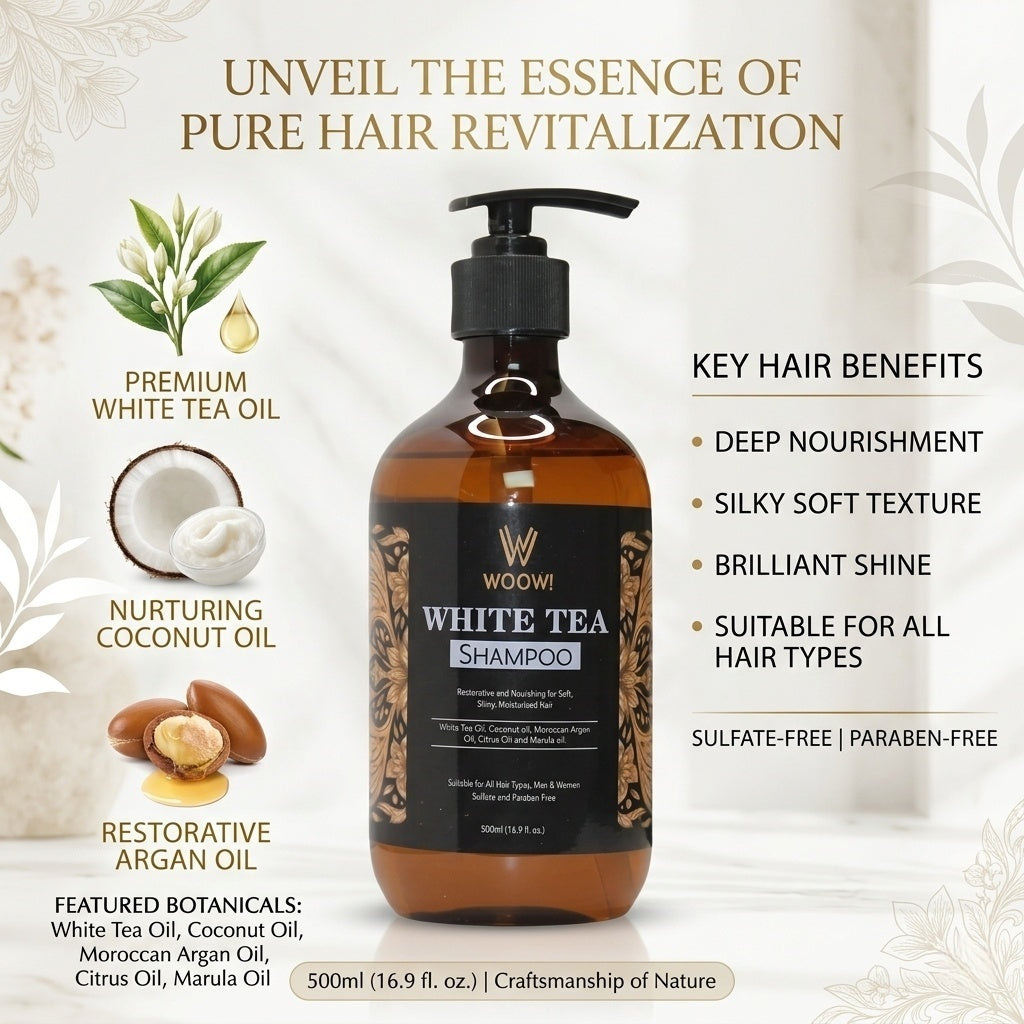 Woow White Tea Shampoo & Shower Gel (500ml) by Woow
