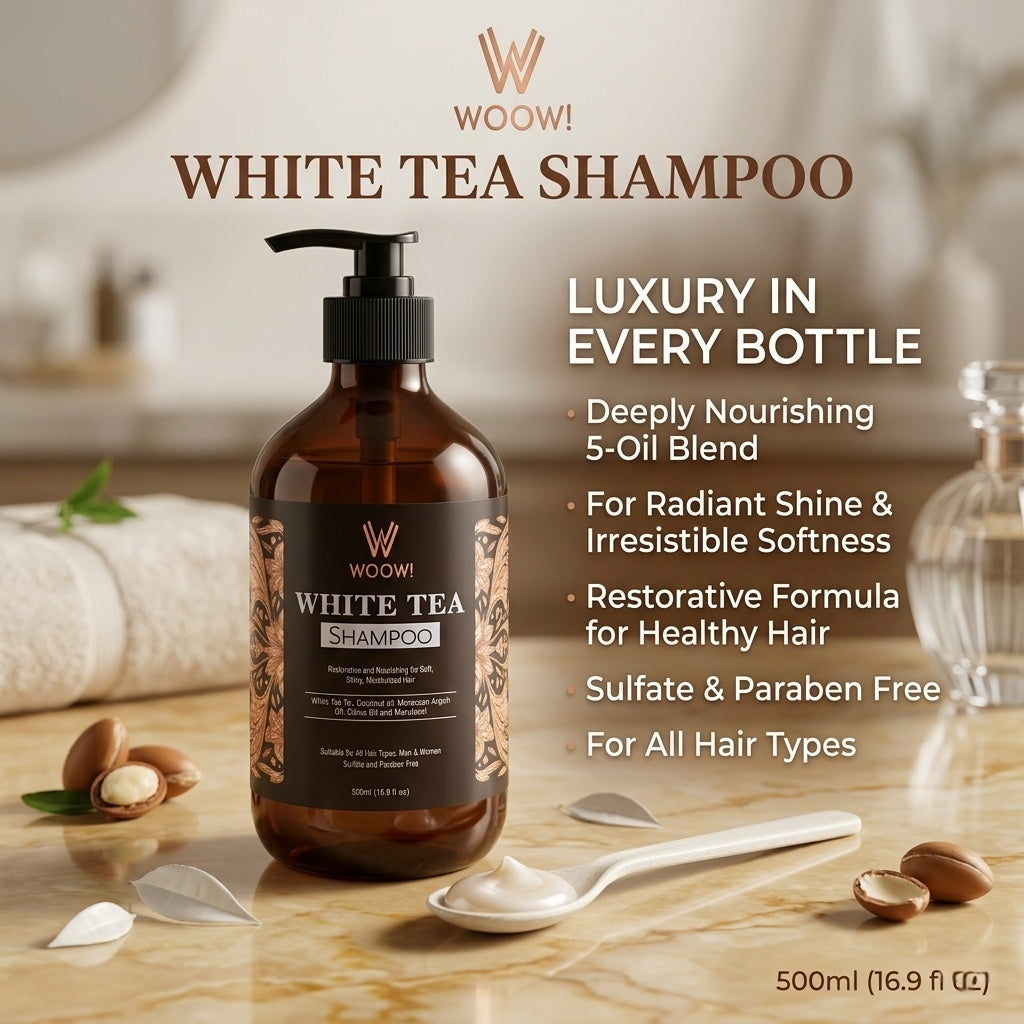 Woow White Tea Shampoo & Shower Gel (500ml) by Woow
