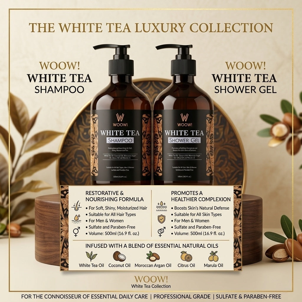 Woow White Tea Shampoo & Shower Gel (500ml) by Woow